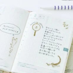 Hobonichi 2027 Accessories: Moomin - Foil-Stamped Clear Stickers (Adventure Log)