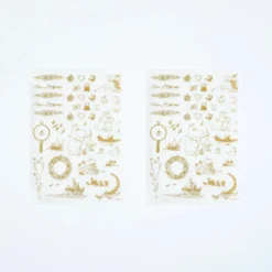 Hobonichi 2027 Accessories: Moomin - Foil-Stamped Clear Stickers (Adventure Log)