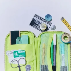 Hobonichi 2026 Accessories: Small Drawer Pouch (Aqua Lime)