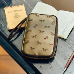 Hobonichi 2026 Accessories: Small Drawer Pouch (Bow & Tie - Galloping Horses)