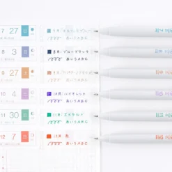 Hobonichi Accessories: TSUKI no IRO: Uniball One Set of 6 with Case