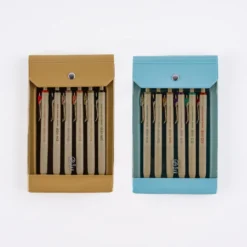 Hobonichi Accessories: TSUKI no IRO: Uniball One Set of 6 with Case