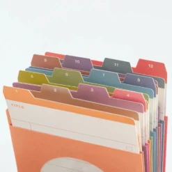 Hobonichi 2027 Accessories: TSUKI no IRO - 12 Month Index Pockets