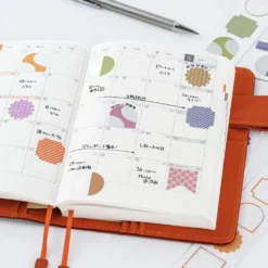 Hobonichi 2027 Accessories: TSUKI no IRO - Bookmark-Style Foil-Pressed Stickers