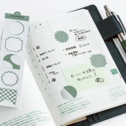 Hobonichi 2027 Accessories: TSUKI no IRO - Bookmark-Style Foil-Pressed Stickers