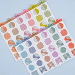 Hobonichi 2027 Accessories: TSUKI no IRO - Bookmark-Style Foil-Pressed Stickers