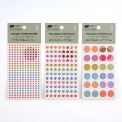 Hobonichi Accessories: TSUKI no IRO - Transparent Dot Stickers (15mm)
