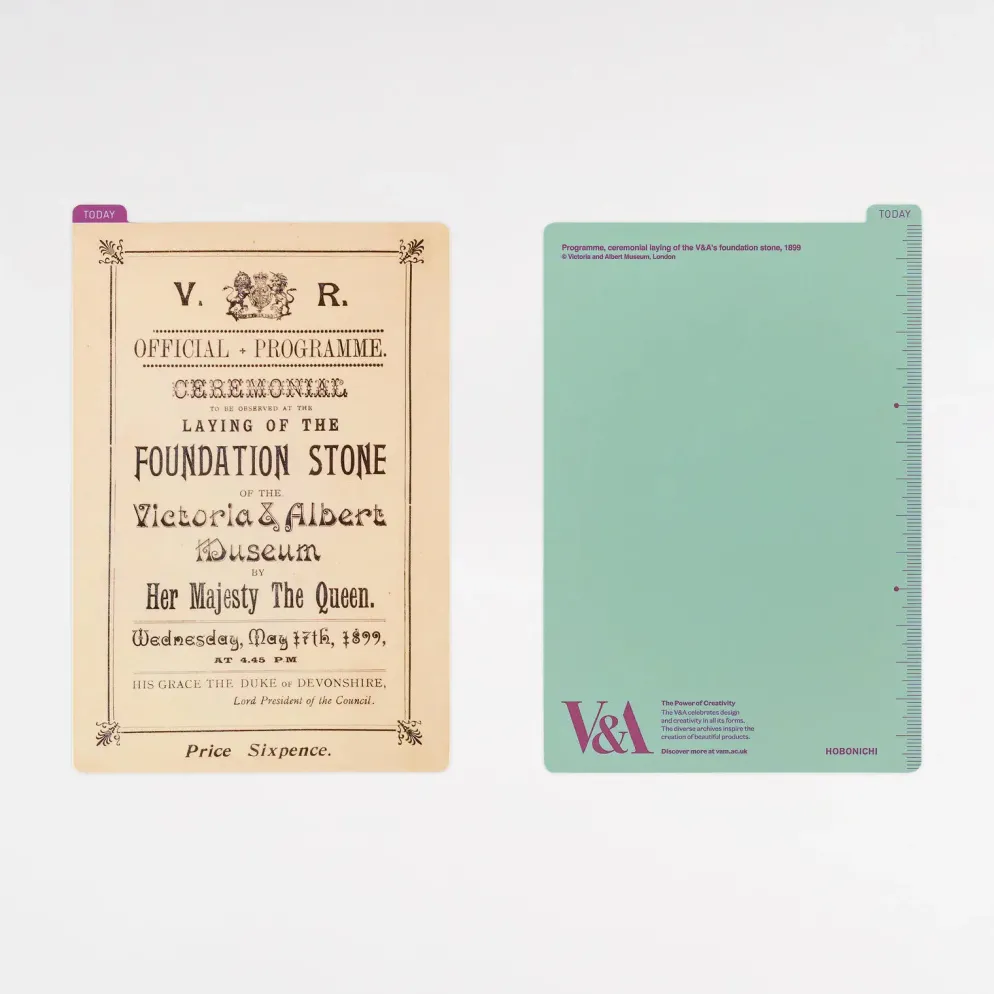 Hobonichi 2027 Accessories: V&A Series - Hobonichi Pencil Board for Weeks (Museum Stereographic Photograph)