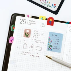 Hobonichi 2027 Accessories: Yoshie Watanabe - Sticky Notes (Petit Bloom)