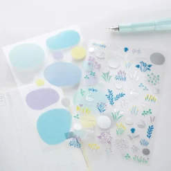 Hobonichi 2026 Accessories: Yuri Sanae - Layering Stickers (Forest Lake)