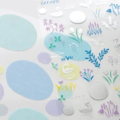 Hobonichi 2026 Accessories: Yuri Sanae - Layering Stickers (Forest Lake)