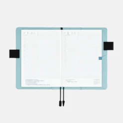 Hobonichi A5 Cousin Cover: Colors - Black x Clear Blue
