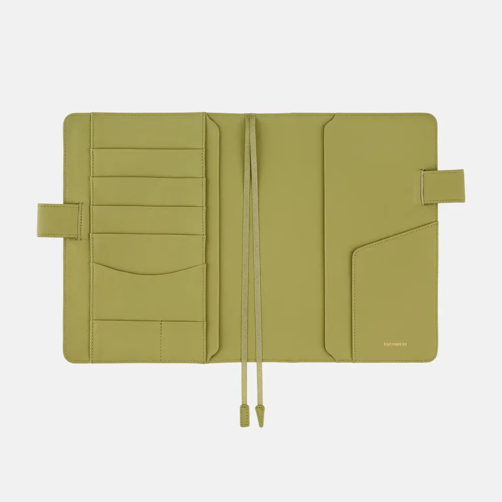 Hobonichi 2026 A5 Cousin Cover: Leather - Sage Green