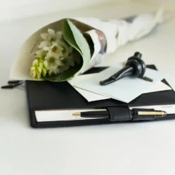 Hobonichi A5 Cousin Cover: Leather - TS Basic - Black