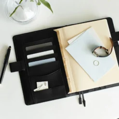 Hobonichi A5 Cousin Cover: Leather - TS Basic - Black