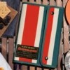 Hobonichi 2027 A5 Cousin Cover: Natal Design - Hello New Day! (Retro Stripe)