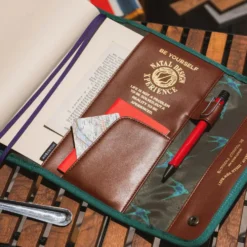 Hobonichi 2027 A5 Cousin Cover: Natal Design - Hello New Day! (Retro Stripe)
