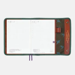 Hobonichi 2027 A5 Cousin Cover: Natal Design - Hello New Day! (Retro Stripe)