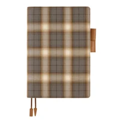 Hobonichi 2026 A5 Cousin Cover: Shirt Fabric - Foggy Plaid