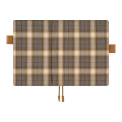 Hobonichi 2026 A5 Cousin Cover: Shirt Fabric - Foggy Plaid