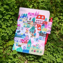 Hobonichi 2027 A5 Cousin Cover: Yumi Kitagishi - White Cat Village