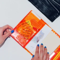 Hobonichi 2026 A6 Planner Cover: beautiful people - Nothing to Hide (Orange)
