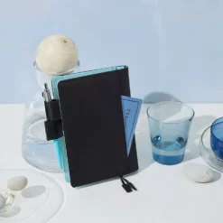 Hobonichi A6 Planner Cover: Colors - Black x Clear Blue