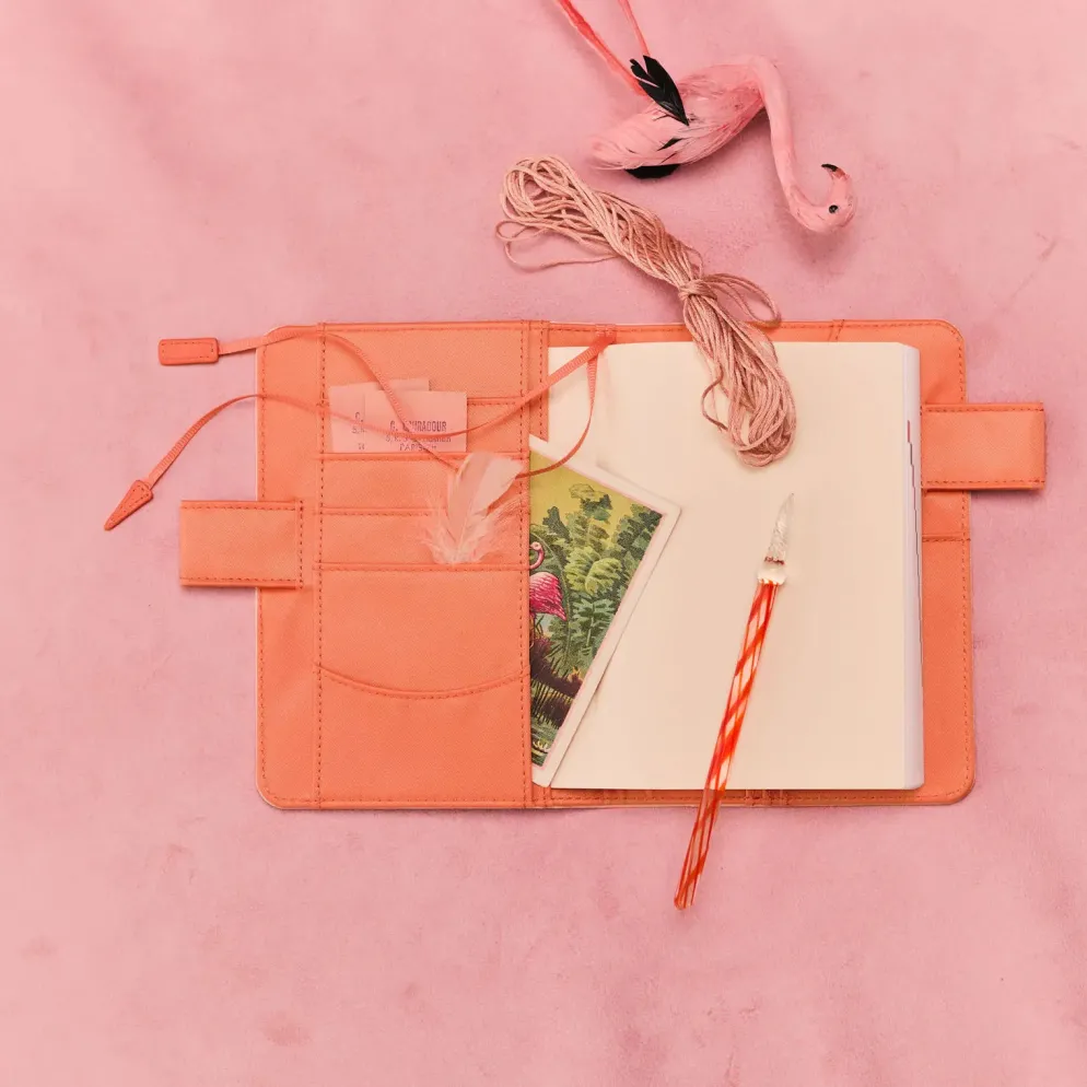 Hobonichi 2026 A6 Planner Cover: Colors - Airy Flamingo