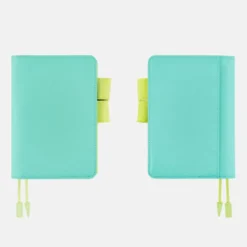 Hobonichi 2026 A6 Planner Cover: Colors - Aqua Lime