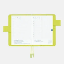 Hobonichi 2026 A6 Planner Cover: Colors - Aqua Lime