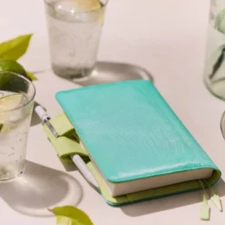 Hobonichi 2026 A6 Planner Cover: Colors - Aqua Lime