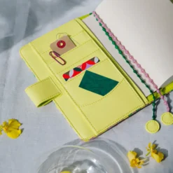 Hobonichi 2026 A6 Planner Cover: minä perhonen - skyful (Yellow)