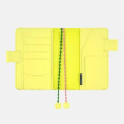 Hobonichi 2026 A6 Planner Cover: minä perhonen - skyful (Yellow)