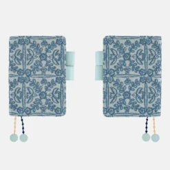 Hobonichi 2027 A6 Planner Cover: minä perhonen - felice (Blue)