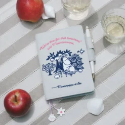 Hobonichi 2027 A6 Planner Cover: Moomin - My Yard (Pale Mint)