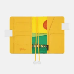 Hobonichi 2026 A6 Planner Cover: 100%ORANGE - Squirrel Squadron