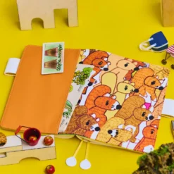 Hobonichi 2026 A6 Planner Cover: 100%ORANGE - Squirrel Squadron