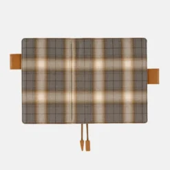 Hobonichi 2026 A6 Planner Cover: Shirt Fabric - Foggy Plaid