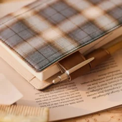 Hobonichi 2026 A6 Planner Cover: Shirt Fabric - Foggy Plaid