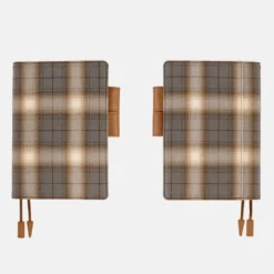 Hobonichi 2026 A6 Planner Cover: Shirt Fabric - Foggy Plaid