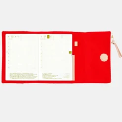 Hobonichi A6 Planner Cover: Tragen - Red