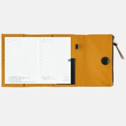 Hobonichi 2026 A6 Planner Cover: Tragen - Mustard