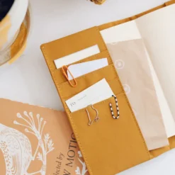 Hobonichi 2026 A6 Planner Cover: Tragen - Mustard