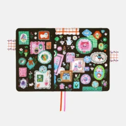 Hobonichi A6 Planner Cover: Yumi Kitagishi - White Cat's Table Decorations