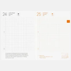 Hobonichi 2026 A6 Planner – English Planner Book [A6 Size | Daily | Jan Start | Monday Start]