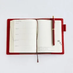 Hobonichi A6 5-Year Techo Leather Cover [Red]