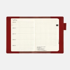 Hobonichi A6 5-Year Techo Leather Cover [Red]