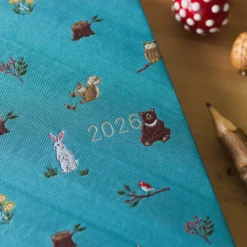 Hobonichi HON A5 2026 Planner: Bow & Tie - In the Forest