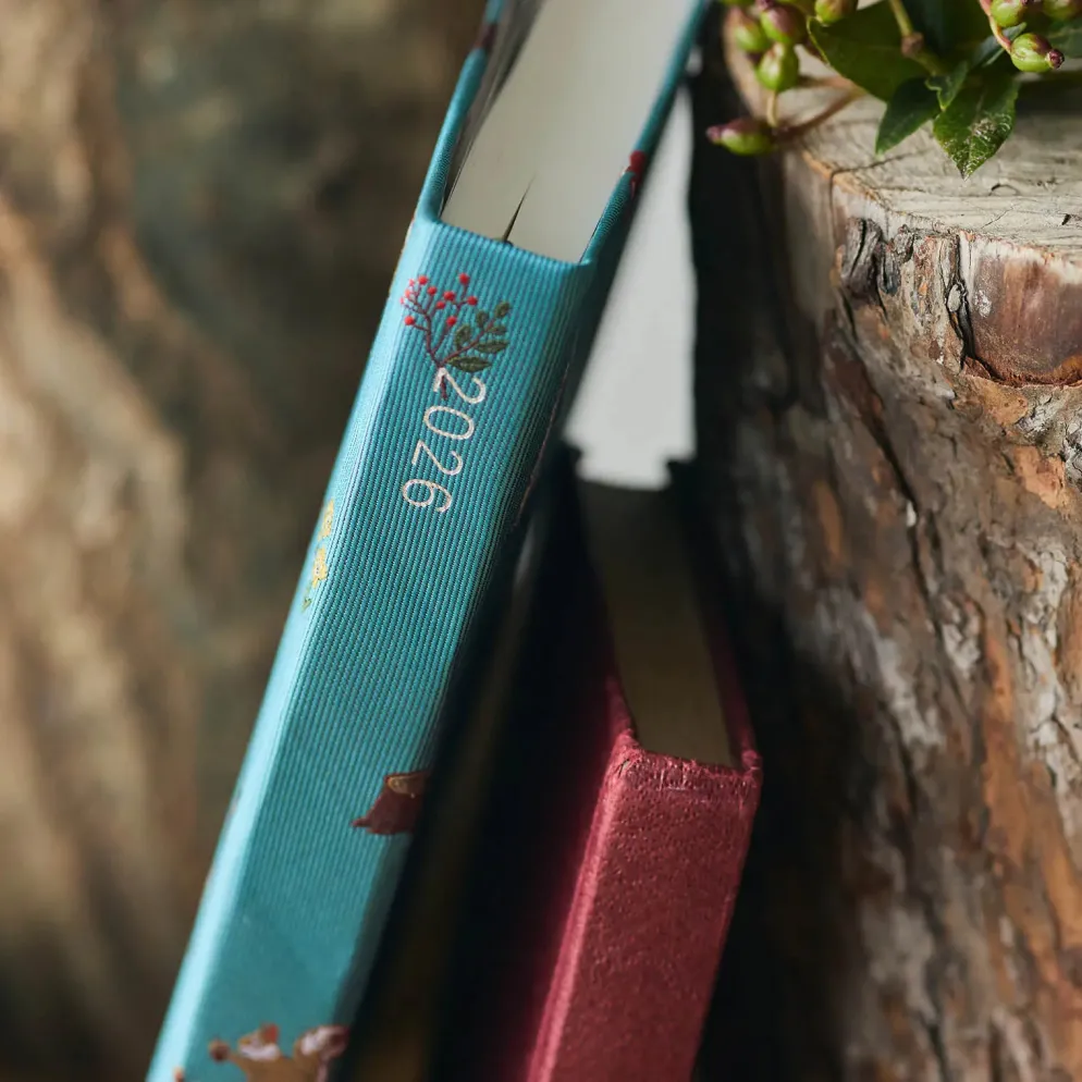 Hobonichi HON A5 2026 Planner: Bow & Tie - In the Forest
