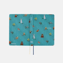 Hobonichi HON A6 2026 Planner: Bow & Tie - In the Forest